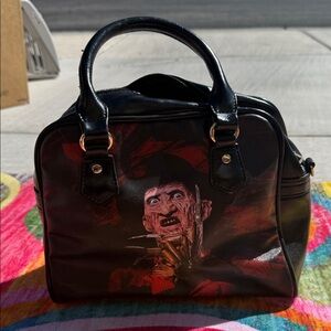 Black Graphic Freddy Krueger Bag